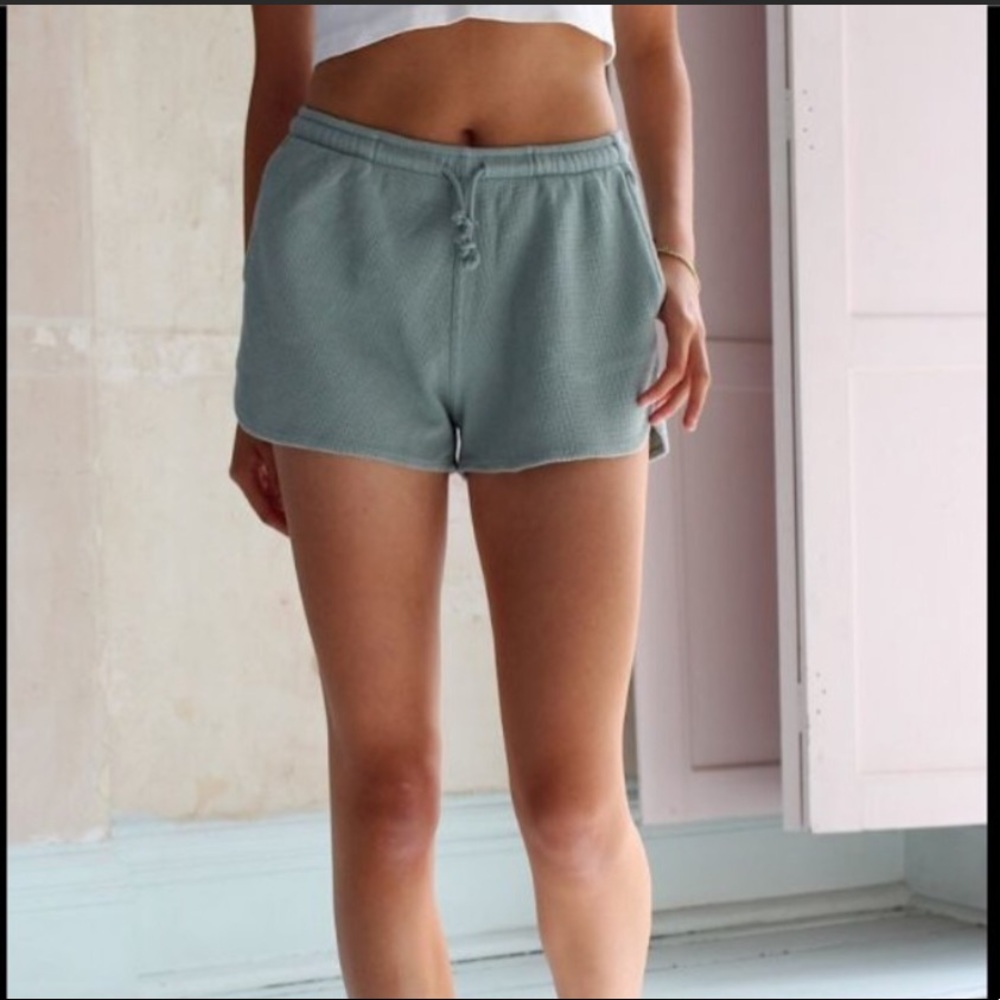 Brandy Melville shorts, sage green.